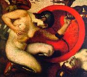 Franz von Stuck Wounded Amazon Germany oil painting reproduction